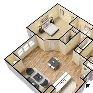 Luxury two bedroom apartment